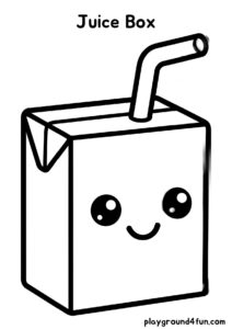 Coloring pages: Juice Box pdf