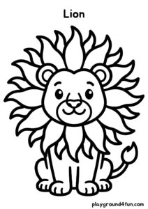 Coloring pages: Lion pdf