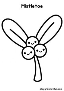 Coloring pages: Mistletoe pdf