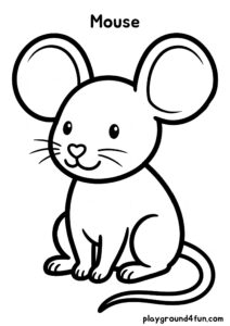 Coloring pages: Mouse pdf