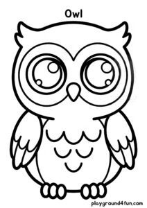 Coloring pages: Owl pdf