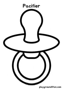 Coloring pages: Pacifier pdf