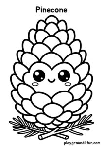 Coloring pages: Pinecone pdf
