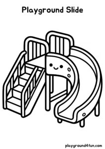Coloring pages: Playground Slide pdf