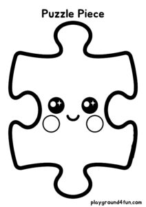 Coloring pages: Puzzle Piece pdf