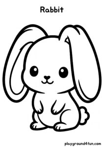 Coloring pages: Rabbit pdf