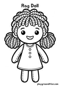 Coloring pages: Rag Doll pdf