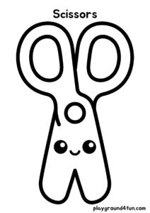 Coloring pages: Scissors pdf