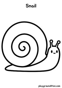Coloring pages: Snail pdf