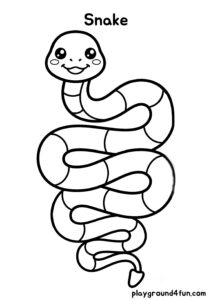Coloring pages: Snake pdf