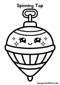 Coloring pages: Spinning Top pdf