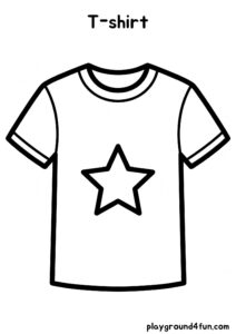 Coloring pages: T shirt pdf