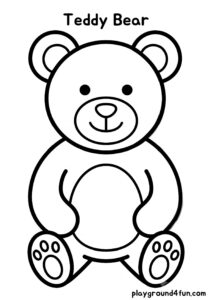 Coloring pages: Teddy Bear pdf