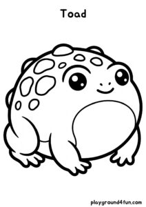 Coloring pages: Toad pdf