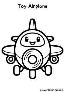 Coloring pages: Toy Airplane pdf