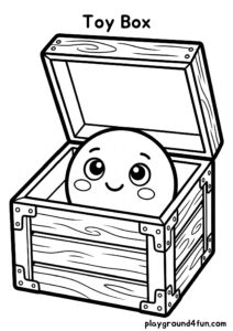 Coloring pages: Toy Box pdf
