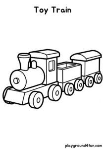 Coloring pages: Toy Train pdf