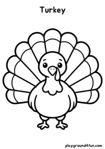 Coloring pages: Turkey pdf