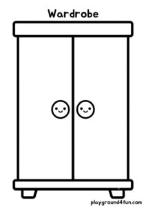 Coloring pages: Wardrobe pdf