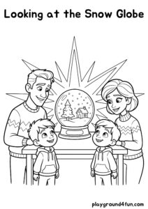 Coloring pages: Looking at the Snow Globe pdf